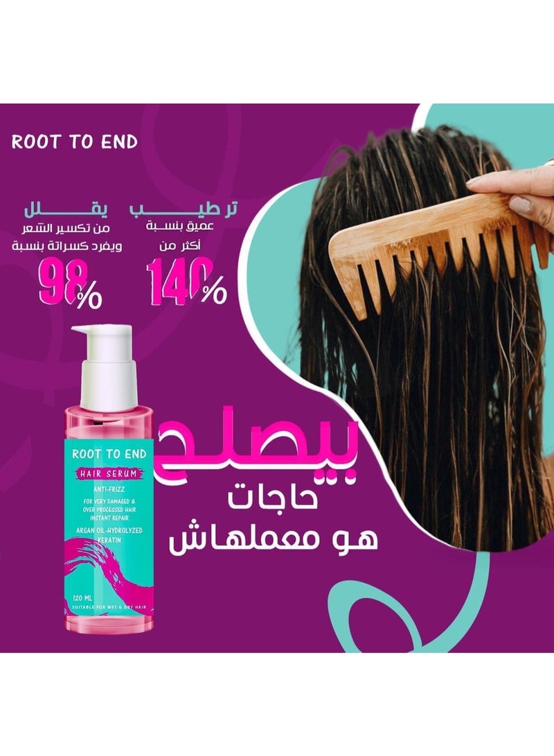 Root To End hair serum for very dry and damaged hair 120 ML - Image 3